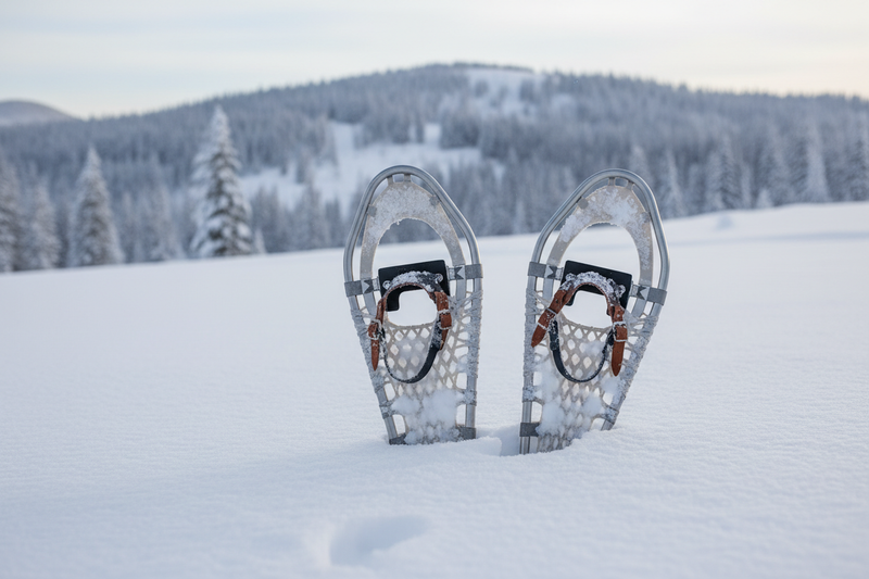 snow shoes in snow