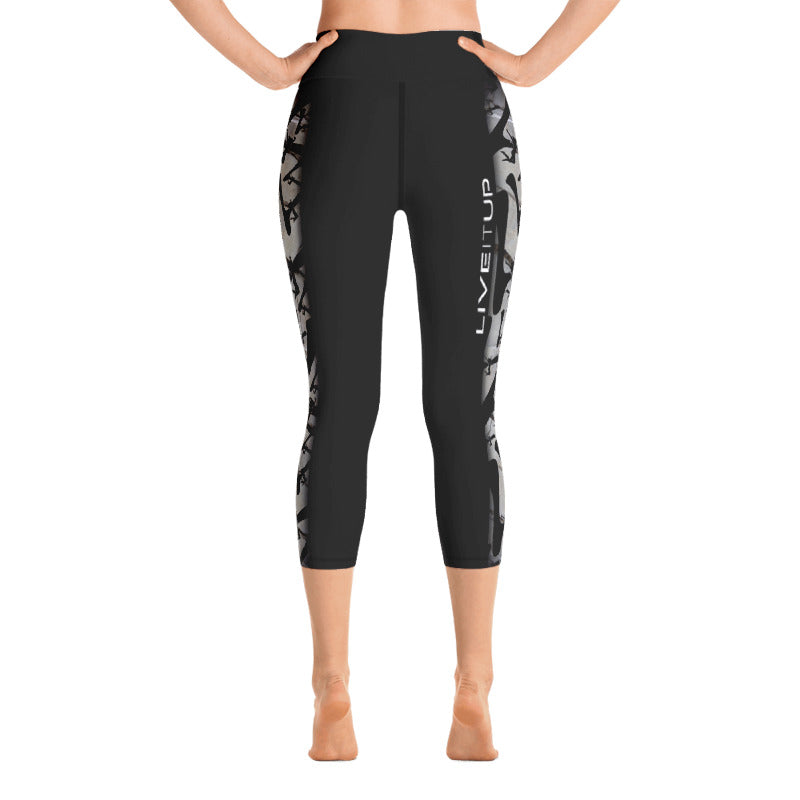 Women's "Rock Hard" Yoga Capri Leggings