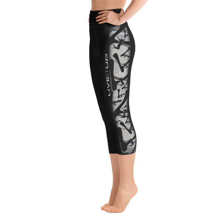 Women's "Rock Hard" Yoga Capri Leggings